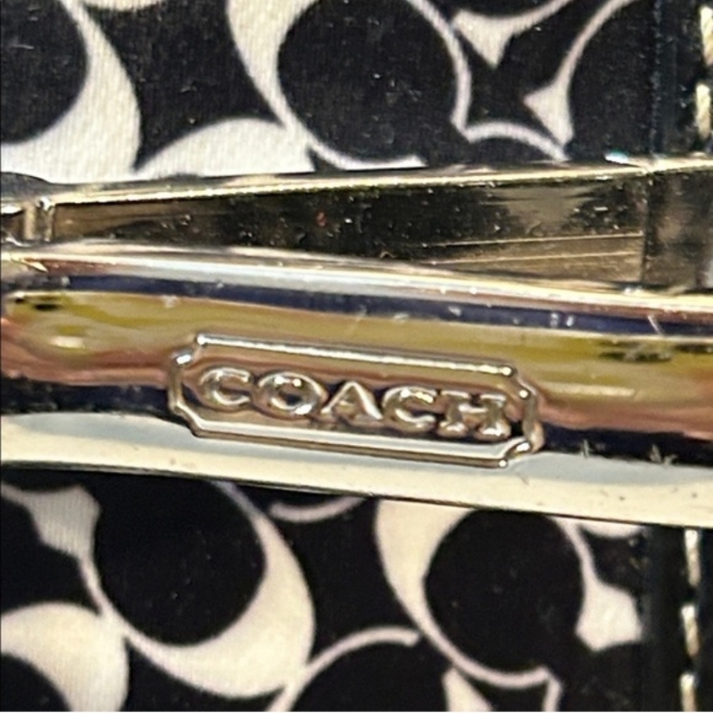 Coach Hamilton Signature Stripe Medium Carryall Signature Satchel - Picture 14 of 15